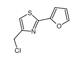 4-氯甲基-2-(2-呋喃基)-1,3-噻唑结构式