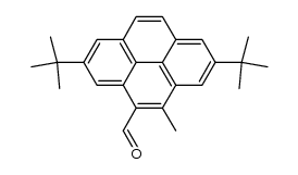 2,7-Di-tert-butyl-4-methylpyrene-5-carboxaldehyde Structure