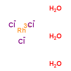 Rhodium chloride trihydrate Structure