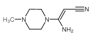 3-氨基-3-(4-甲基哌嗪)丙烯腈结构式