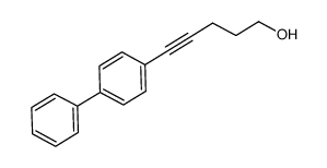 5-(1,1'-biphenyl-4-yl)-pent-4-yn-1-ol结构式