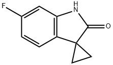 6'-氟-1',2'-二氢螺[环丙烷-1,3'-二氢吲哚]-2'-酮结构式