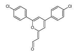 2-[4,6-bis(4-chlorophenyl)pyran-2-ylidene]acetaldehyde Structure