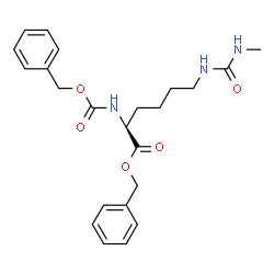 N6-[(Methylamino)carbonyl]-N2-[(phenylmethoxy)carbonyl]-L-lysine benzyl ester Structure