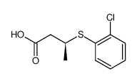 (S)-3-((2-chlorophenyl)thio)butanoic acid结构式