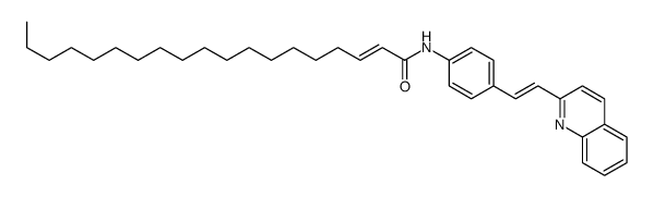 N-[4-(2-quinolin-2-ylethenyl)phenyl]nonadec-2-enamide Structure