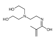 N-[2-[bis(2-hydroxyethyl)amino]ethyl]-2-methylprop-2-enamide Structure