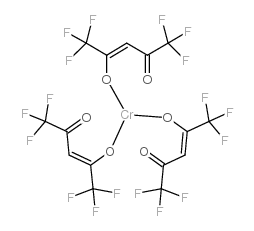 六氟-2,4-乙酰丙酮铬(III)结构式
