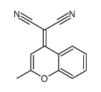 2-(2-甲基-4H-苯并吡喃-4-亚基)丙二腈结构式