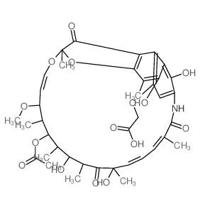 Rifamycin,4-O-(carboxymethyl)-21-deoxy-20-hydroxy-21-oxo- structure