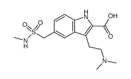 2-carboxy-3-[2-(dimethylamino)ethyl]-N-methyl-1H-indole-5-methanesulfonamide Structure