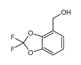 2,2-二氟-4-(羟甲基)-1,3-苯并二噁茂结构式