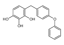 4-[(4-phenoxyphenyl)methyl]benzene-1,2,3-triol结构式