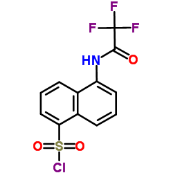 5-(2,2,2-TRIFLUORO-ACETYLAMINO)-NAPHTHALENE-1-SULFONYL CHLORIDE Structure