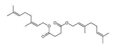 bis(3,7-dimethylocta-2,6-dienyl) butanedioate结构式