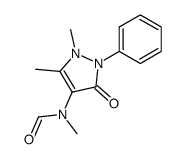 4-N-formyl-N-methylamino-1,5-dimethyl-2-phenyl-1,2-dihydro-3H-pyrazol-3-one结构式