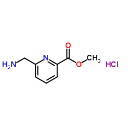 6-(氨基甲基)吡啶甲酸甲酯盐酸盐结构式