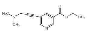 5-(3-(二甲基氨基)-1-丙炔-1-基)烟酸乙酯结构式