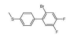 1-bromo-4,5-difluoro-2-(4-(methylthio)phenyl)benzene结构式