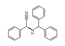 (S)-α-[(diphenylmethyl)amino]-α-phenylacetonitrile结构式