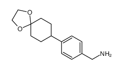 [4-(1,4-dioxaspiro[4.5]decan-8-yl)phenyl]methanamine Structure