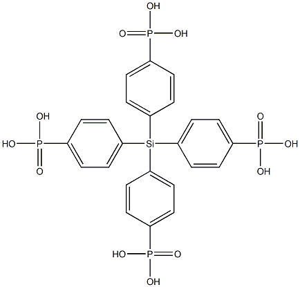 四(4-磷酸苯基)硅烷结构式