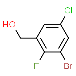3-Bromo-5-chloro-2-fluorobenzyl alcohol结构式
