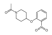 1-[4-(2-nitrophenoxy)piperidin-1-yl]ethanone结构式