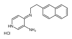 4-N-(2-naphthalen-2-ylethyl)pyridine-3,4-diamine,hydrochloride结构式