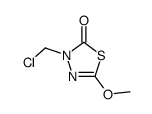 3-chloromethyl-5-methoxy-3H-[1,3,4]thiadiazol-2-one Structure