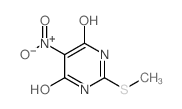 2-(甲巯基)-5-硝基嘧啶-4,6-二醇结构式