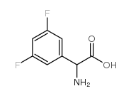 氨基-(3,5-二氟-苯基)-乙酸结构式