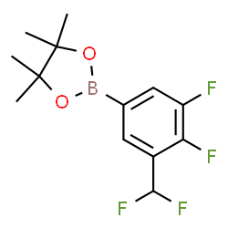 2-(3-(二氟甲基)-4,5-二氟苯基)-4,4,5,5-四甲基-1,3,2-二氧硼烷结构式
