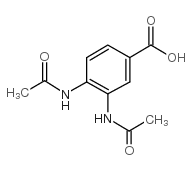 3,4-双(乙酰氨基)苯甲酸结构式