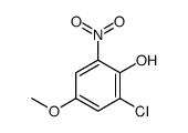 2-chloro-4-methoxy-6-nitrophenol Structure