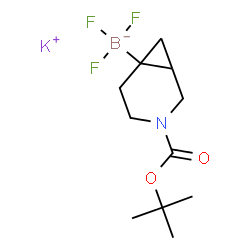 potassium (3-(tert-butoxycarbonyl)-3-azabicyclo[4.1.0]heptan-6-yl)trifluoroborate Structure