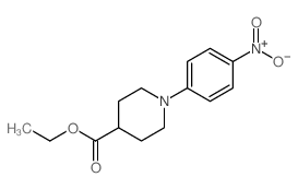 ethyl 1-(4-nitrophenyl)-4-piperidinecarboxylate Structure