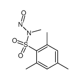 2,4,6-trimethyl-benzenesulfonic acid-(methyl-nitroso-amide) Structure