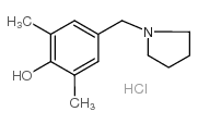 2,6-二甲基-4-(四氢-1H-吡咯-1-甲基)苯酚盐酸盐结构式