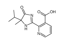 2-[(4R)-4-methyl-5-oxo-4-propan-2-yl-1H-imidazol-2-yl]pyridine-3-carboxylic acid Structure