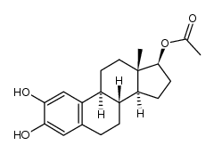 estra-1,3,5(10)-triene-2,3,17β-triol-17-acetate结构式