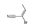 (E)-2-bromo-2-butenenitrile Structure