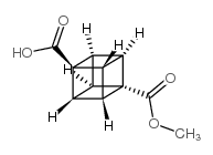 4-甲氧羰基立方烷羧酸结构式