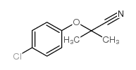 2-(4-chlorophenoxy)-2-methylpropanenitrile Structure