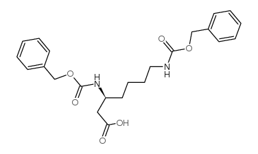 (3S)-N,N’-双-Cbz-3,7-二氨基庚酸结构式