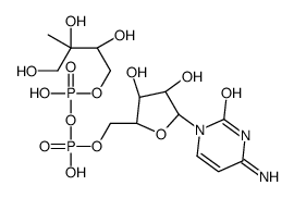 4-Diphosphocytidyl-2-C-methyl-D-erythritol (CDP-ME) structure