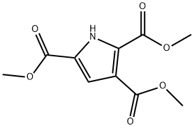 1H-Pyrrole-2,3,5-tricarboxylic acid, triMethyl ester结构式