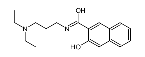 N-[3-(diethylamino)propyl]-3-hydroxynaphthalene-2-carboxamide结构式