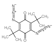 2,5-Cyclohexadiene-1,4-dione,2,5-diazido-3,6-bis(1,1-dimethylethyl)- Structure