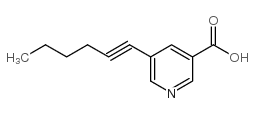 5-HEX-1-YNYLNICOTINIC ACID Structure